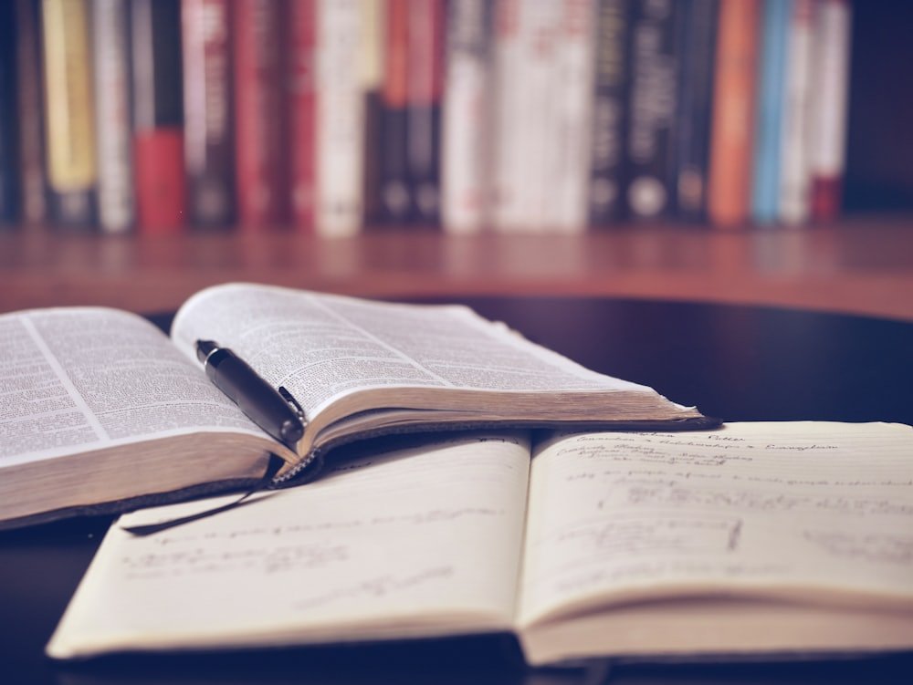 Neat study notes with coffee